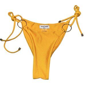 NWOT Janthee Dioni Elixia Orange Swim Bikini Bottoms Women's Small S